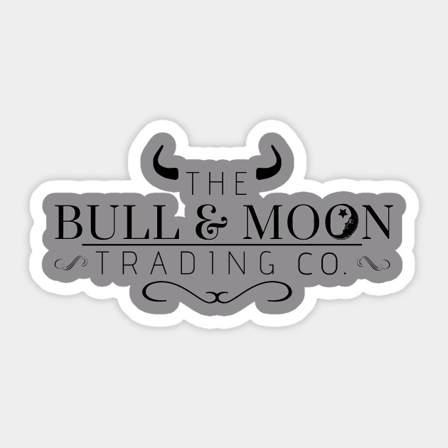 B & M Trading Co. - Small Logo Sticker by BullandMoonTrading